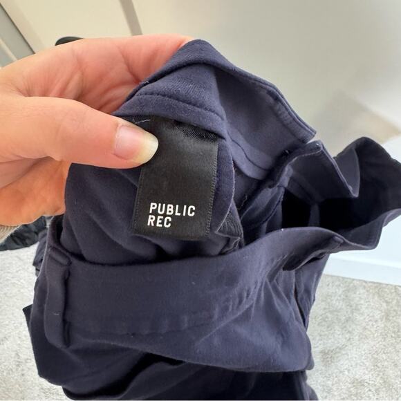 Public Rec Everyday Navy Blue Stretch Comfort Active Pants Size 42 - Picture 6 of 7